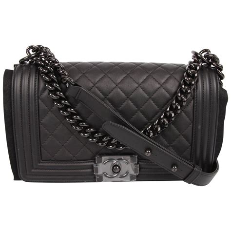 chanel so black boy price|chanel black handbags.